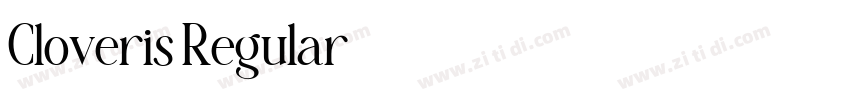 Cloveris Regular字体转换 Cloveris Regular字体转换